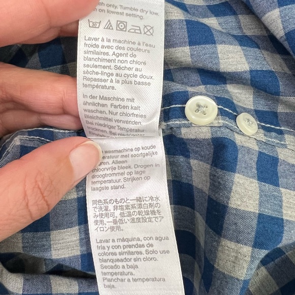 J. Crew Men’s Shirtings Classic Stretch Plaid Long Sleeve Button Down Shirt Sz S - Picture 9 of 11